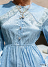 Baby Blue Boho Midi Dress